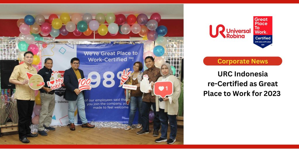 URC Indonesia re-Certified as Great Place to Work for 2023