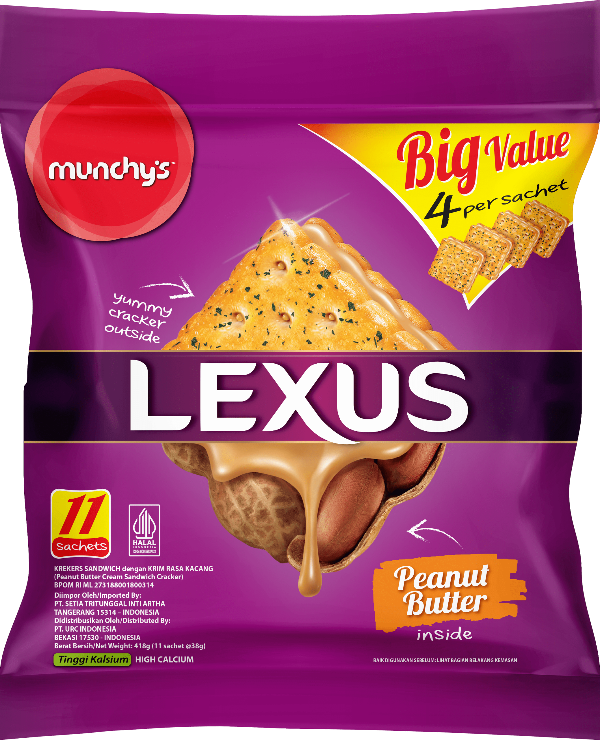 3D Lexus Cracker Peanut 418g